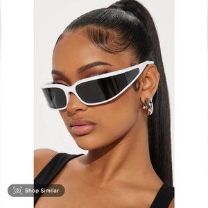 Down for the Ride Sunglasses - White